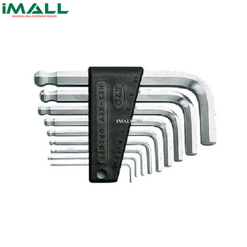 Bộ chìa lục giác 9 chiếc KTC HLD2009 ( 1.5-10 mm, đầu bi, cạnh ngắn)