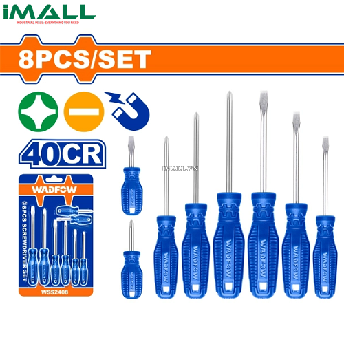 Bộ 8 tua vít dẹp & bake Wadfow WSS2408