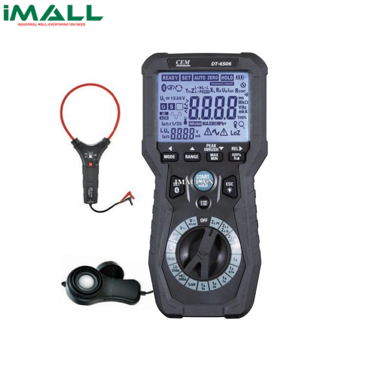 Thiết bị kiểm tra an toàn lắp đặt điện đa năng CEM DT-6506 (0~1000V, 1~3000A, 0-199.9Ω)