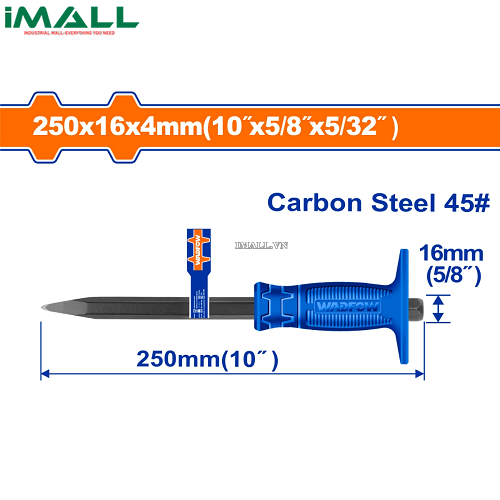 Mũi đục nhọn bê tông 4x16x250mm Wadfow WCC1303