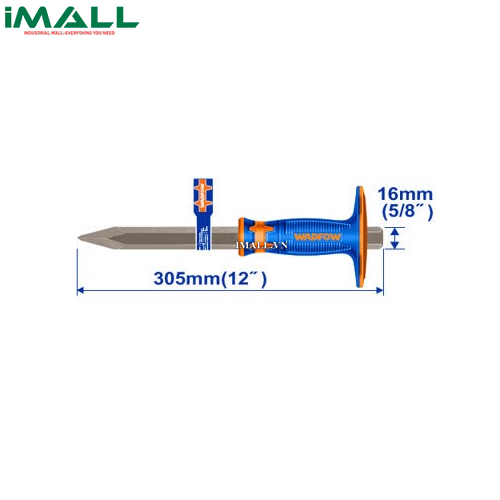 Mũi đục nhọn bê tông 4x16x305mm Wadfow WCC2313