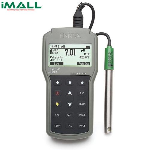 Máy Đo pH/ORP/Nhiệt Độ cầm tay HANNA HI98190 (-2.0-20.0 pH, 0.0-120.0°C)