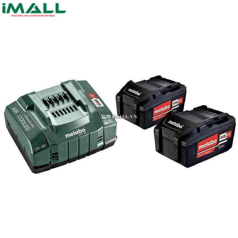 Bộ 2 pin Lion 4 Ah METABO BASIC SET 2 X 4.0 AH (4 Ah) (685050000)