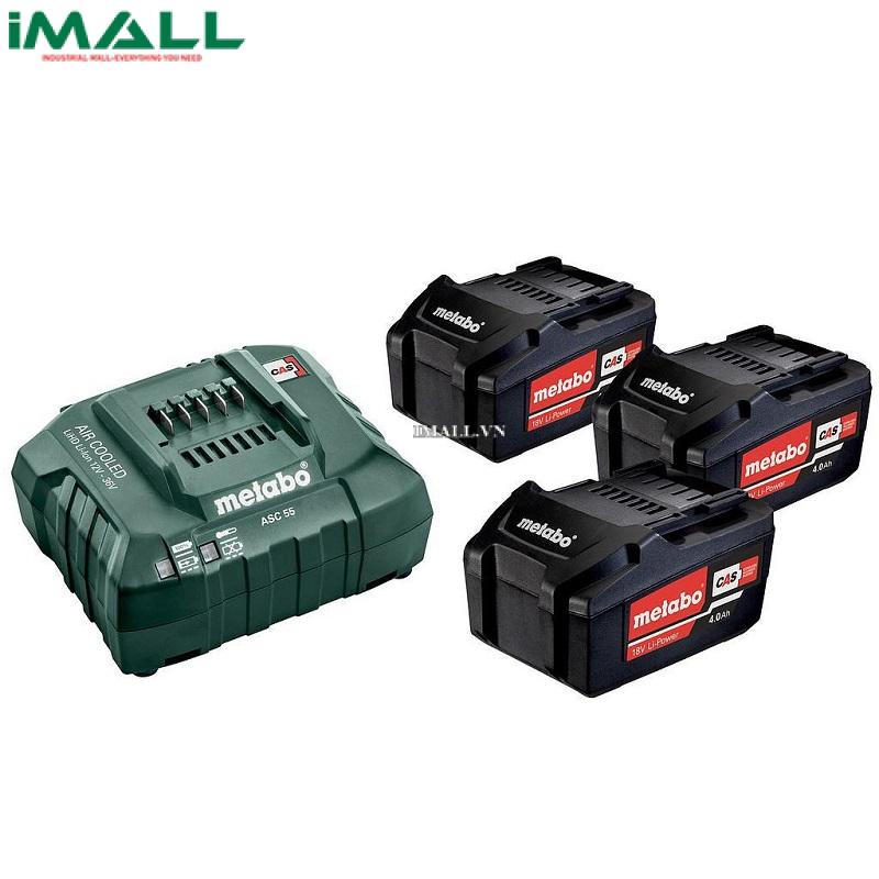 Bộ 3 pin Lion 5.2 Ah METABO BASIC SET 3 X 5.2 AH (5.2 Ah) (685048000)