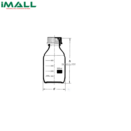 Chai trung tính WITEG 5 526 005 S (5000ml)