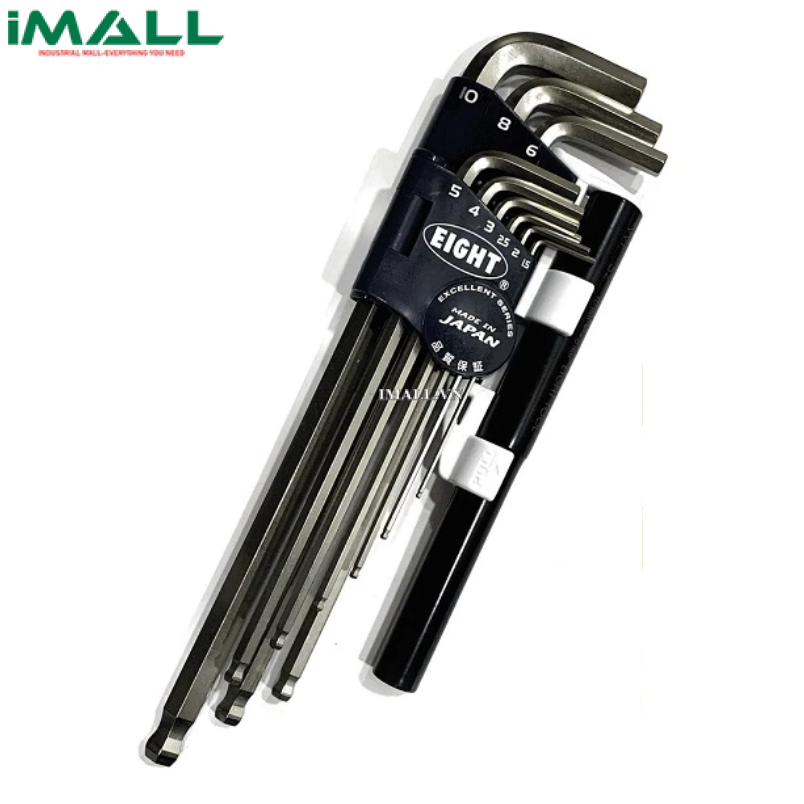 Bộ lục giác đầu bi EIGHT TLS-9NP (9 cái, 1.5~10mm)