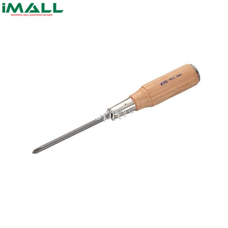 Tô vít 4 cạnh loại cán gỗ KTC PD-2 (100mm x 220mm)
