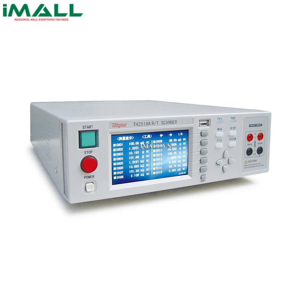 Máy quét trở kháng/Nhiệt độ Tonghui TH2518A (10μΩ~200kΩ)