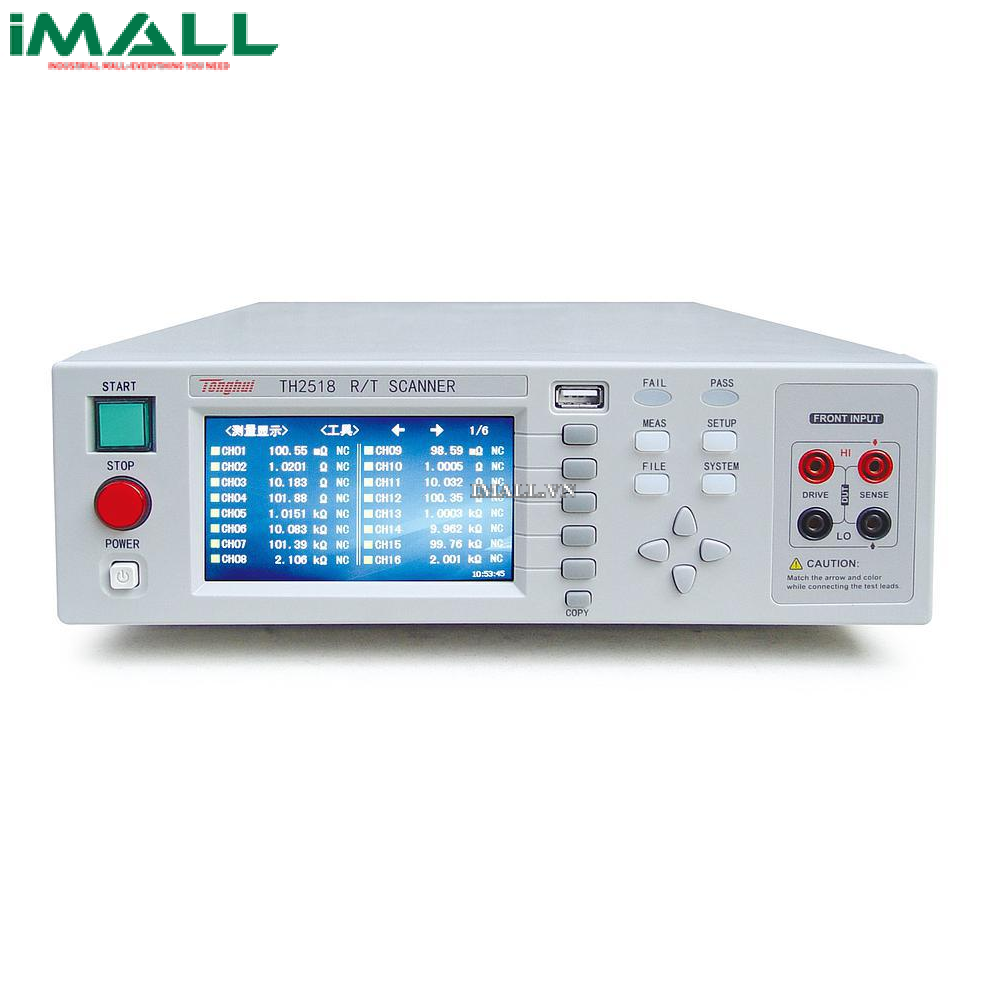 Máy quét trở kháng/Nhiệt độ Tonghui TH2518 (10μΩ~200kΩ)