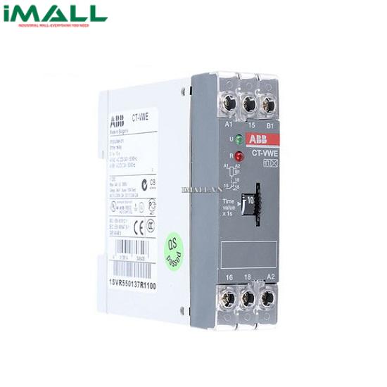 Rơ le thời gian ABB CT-VWE (0.3-30s, 1SVR550137R4100)