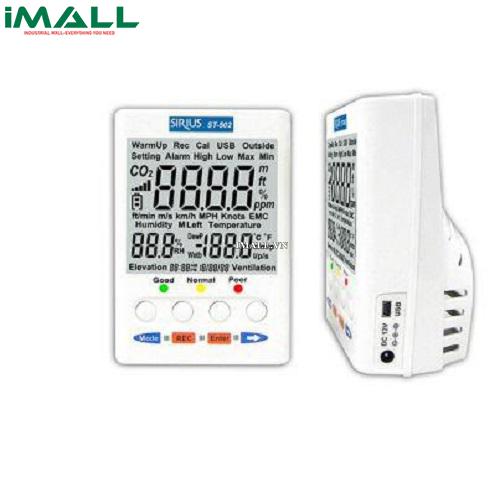 Máy đo khí CO2 nhiệt độ, độ ẩm để bàn Tenmars ST-502 (0 – 9999 ppm)