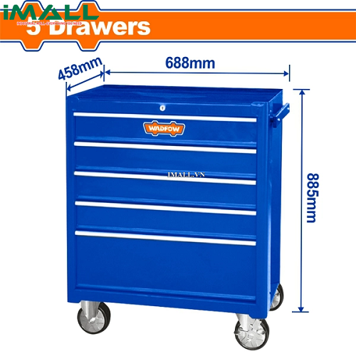 Tủ đựng dụng cụ 5 ngăn kéo 688x458x735mm Wadfow WCS2A05