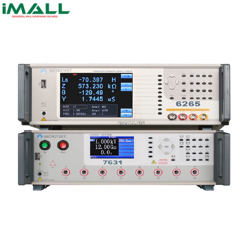 Bộ kiểm tra biến áp xung 2 trong 1 MICROTEST 6265+7631 (200kHz, 8CH)