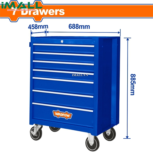 Tủ đựng dụng cụ 7 ngăn kéo 688x458x735mm Wadfow WCS2A07