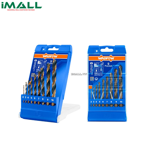Bộ 9 mũi khoan xoắn ốc HSS Wadfow WTD6B02