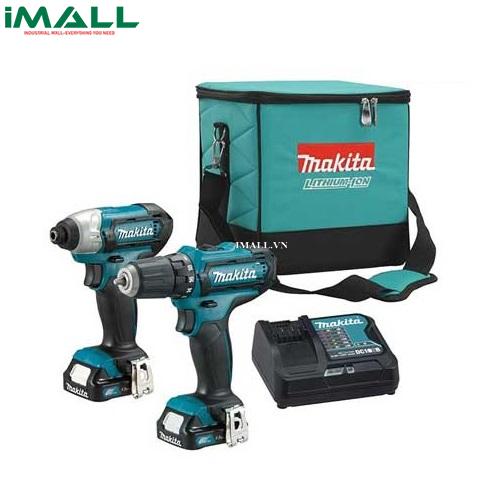 Combo máy khoan vặn vít pin Makita CLX201S (12V )