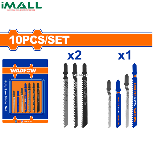 Bộ 10 lưỡi cưa lọng đa năng Wadfow WJB3K11