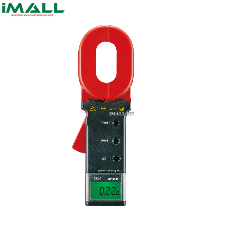 Ampe kìm đo điện trở đất CEM DT-3355 (0.01~1000Ω, 0~20A)