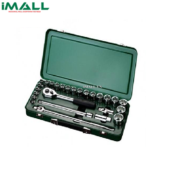 Bộ đầu tuýp 25 chi tiết (hệ mét) SATA 09092ME-12 (1/2")