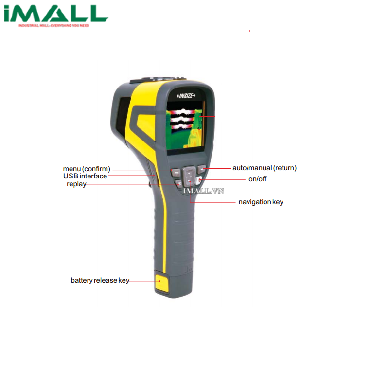 Camera đo nhiệt độ hồng ngoại INSIZE 9131-B350 (-20°C~350°C; 3.30 mrad)