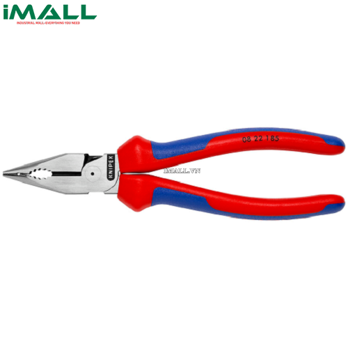 Kìm Đa Năng Mũi Thon Needle-Nose Combination Lưỡi Cắt 61HRC (Mới 2023) Knipex 08 22 185