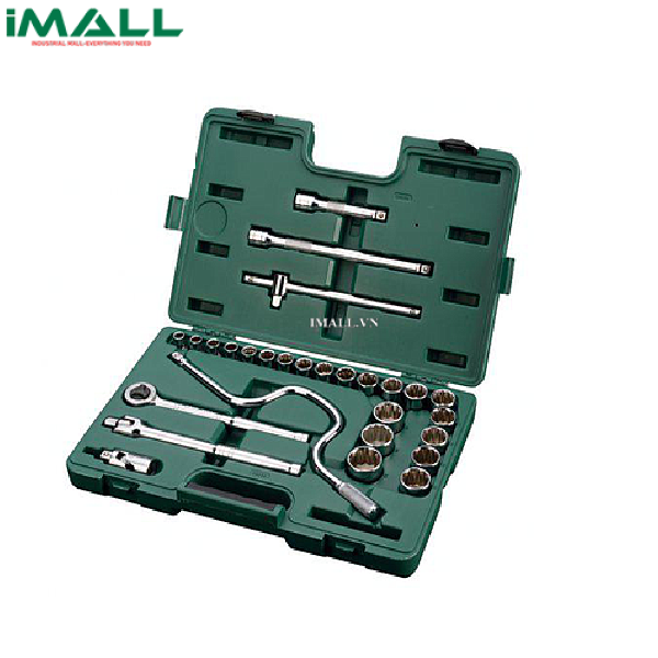 Bộ đầu tuýp 28 chi tiết (hệ mét) SATA 09090-6 (1/2")