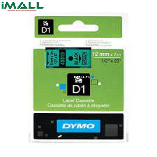 Tem nhãn D1 chữ đen trên nền xanh lá DYMO 63020705 (12mm x 7m)