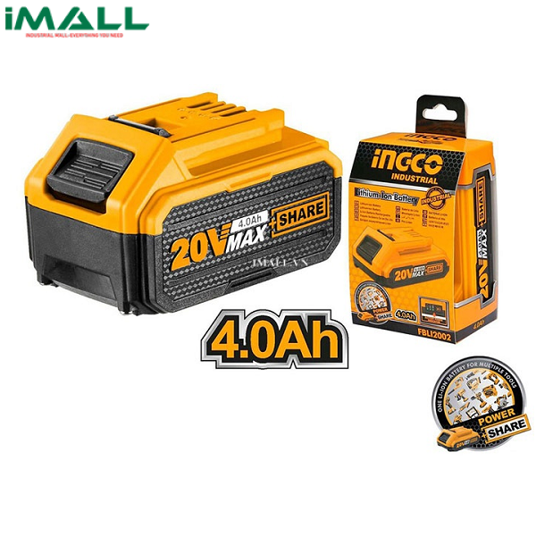 Pin Lithium-Ion Ingco FBLI2002 (20V/4.0Ah)