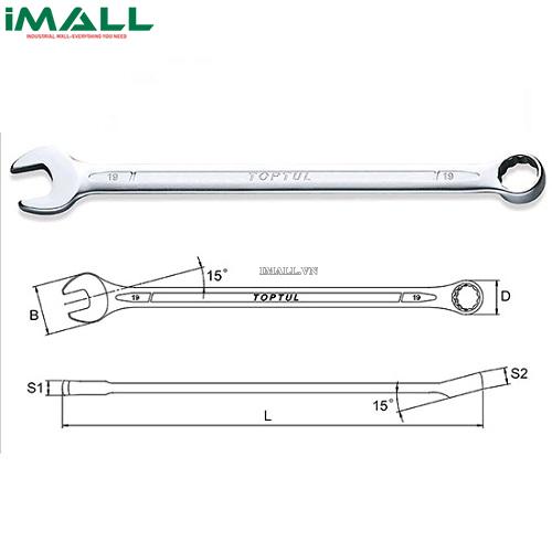 Cờ lê vòng miệng dài 19mm TOPTUL AAEL1919