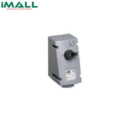 Ổ cắm + khóa liên động dọc ABB 232MVS6W 32A 2P+E 220-250V IP67 (2CMA167871R1000)