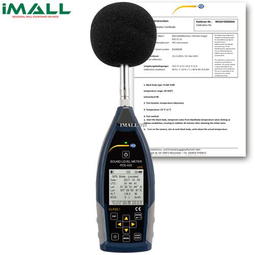 Máy đo độ ồn âm thanh PCE 428