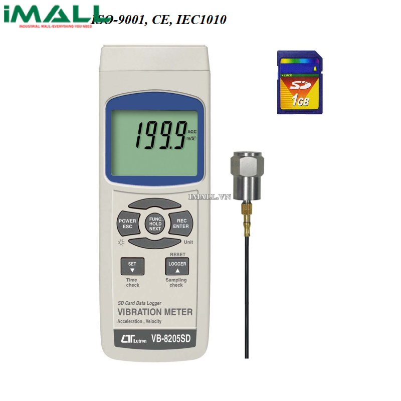 Máy đo độ rung Lutron VB-8205SD (200 m/s², datalogger)