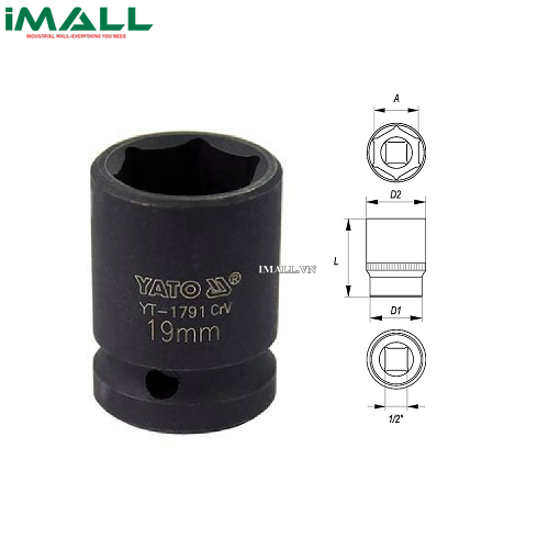 Tuýp khẩu chuyển đổi Yato YT-1783 (11mm)