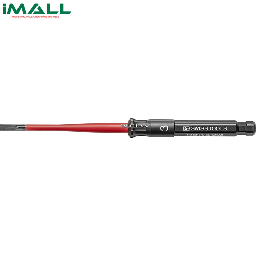 Mũi Bits Dẹp Slim 4.0mm Thay Đầu 5215 Classic Cách Điện VDE PB Swiss Tools PB 5215.C SL 4.0x0.8
