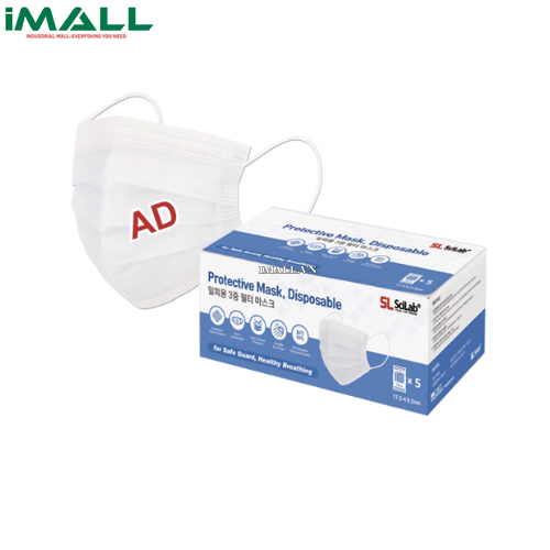 Khẩu trang chống giọt bắn (Trắng, 175 × 95mm) SciLab SL.Mas3011