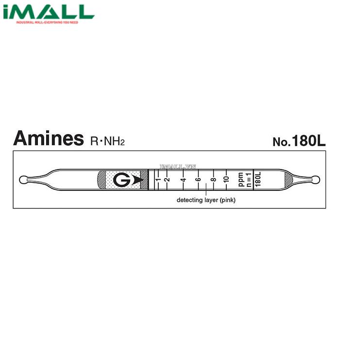 Ống dò đo nhanh R-NH2 Gastec 180L (0,5 ~ 10 ppm)