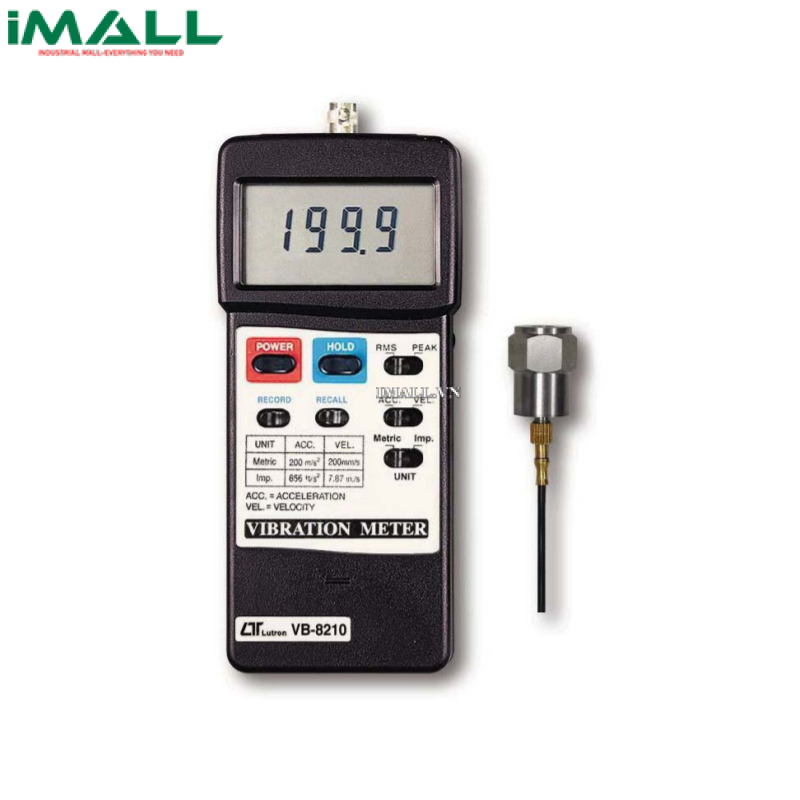 Máy đo độ rung LUTRON VB-8210 (200 mm/s², 656 ft/s²)