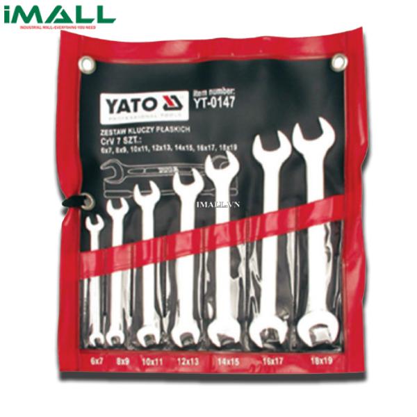 Bộ cờ lê 2 đầu miệng hệ mét 7 chi tiết Yato YT-0147 (6~19mm)