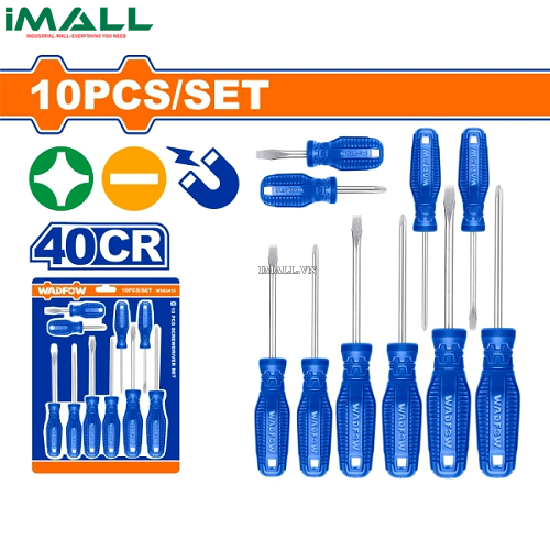 Bộ 10 tua vít dẹp & bake Wadfow WSS241