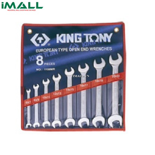 Bộ hai đầu miệng 8 cái hệ mét Kingtony 1108MR (6-22mm)