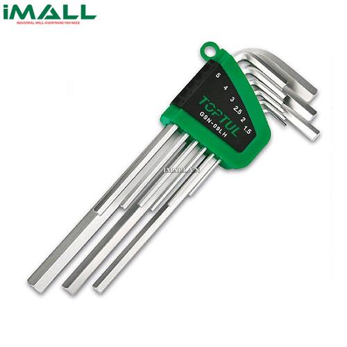 Bộ khóa 2 đầu lục giác chữ L (1.5, 2, 2.5, 3, 4, 5, 6, 8, 10 mm) Toptul GSN-09LH