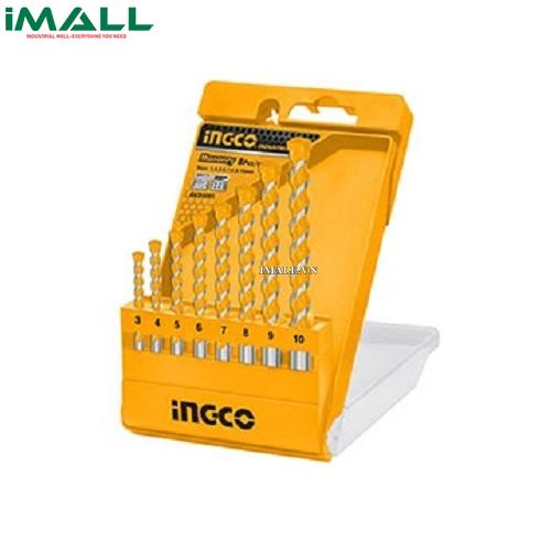 Bộ mũi khoan bê tông 8 chi tiết INGCO AKD3081