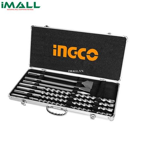 Bộ mũi khoan bê tông gài SDS Max và mũi đục (16-22mm) INGCO AKD5075