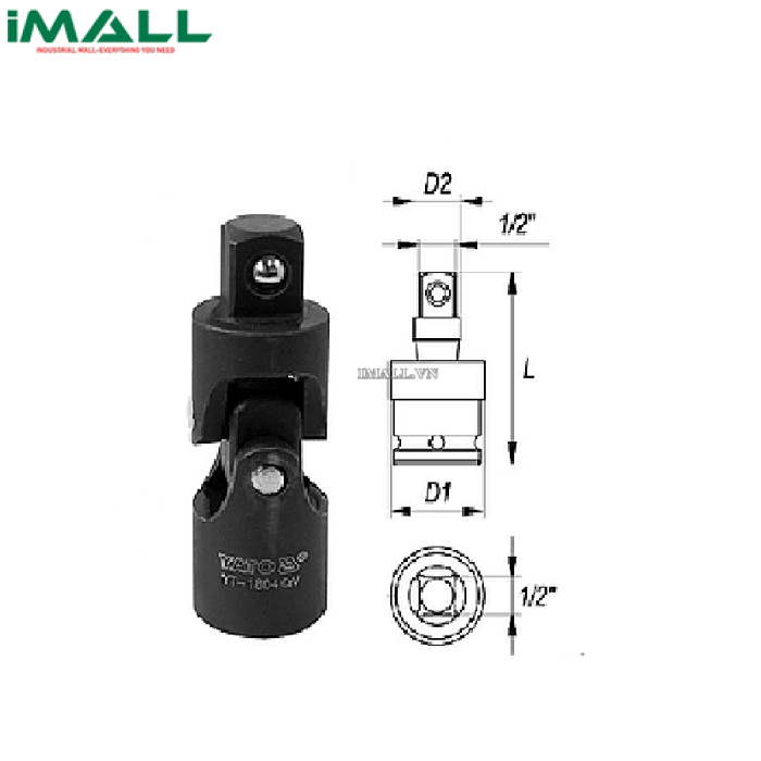 Đầu nối lắc léo Yato YT-1804