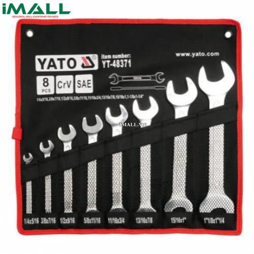 Bộ cờ lê 2 đầu miệng hệ inch 8 chi tiết Yato YT-48371 (1/4" to 1-1/4")