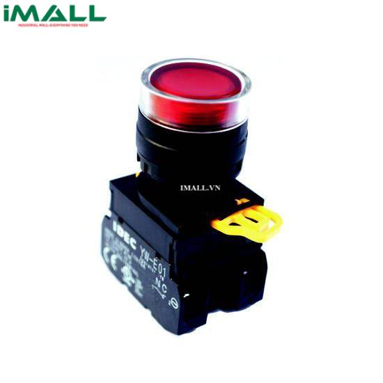 Nút nhấn nhả IDEC YW1L-M2E10QM3R 1NO 22mm 220V (Đỏ)
