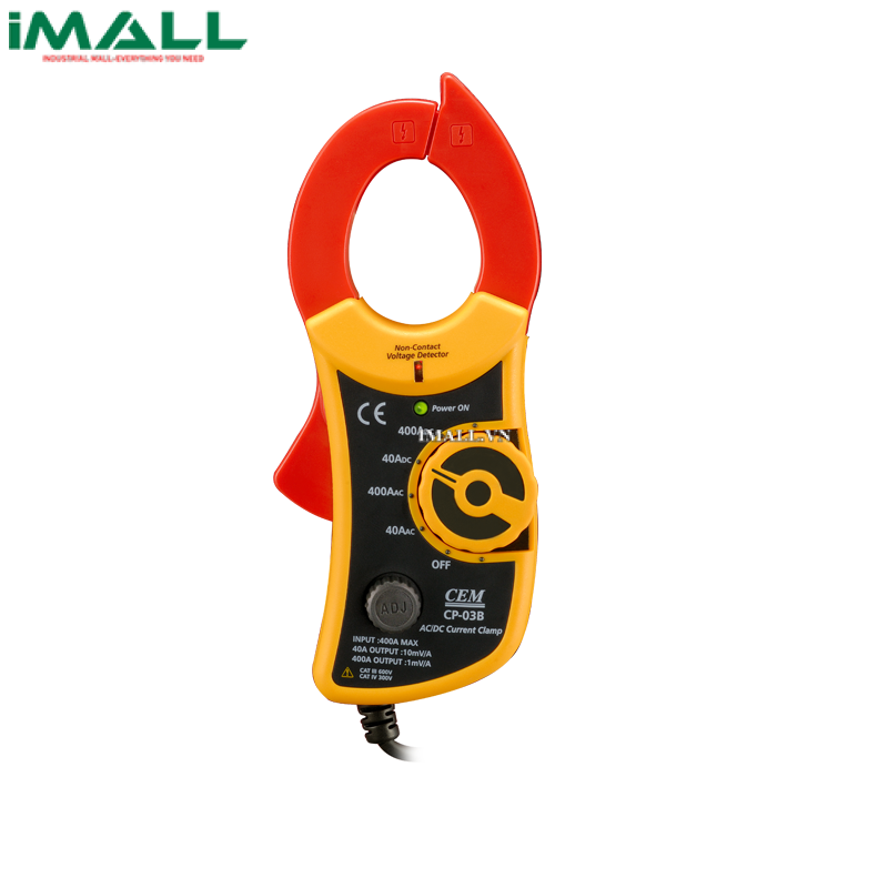 Ampe kìm cỡ nhỏ cho Adaptor AC/DC CEM CP-03B (AC/DC-400A)