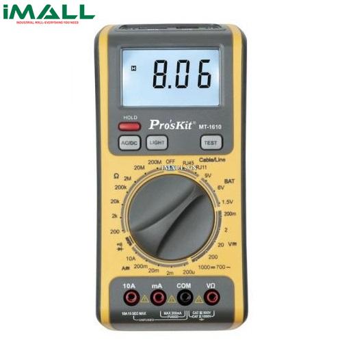 Đồng hồ vạn năng 3 trong 1 Pro'skit MT-1610 (Test cáp RJ-45/RJ-11,DMM)