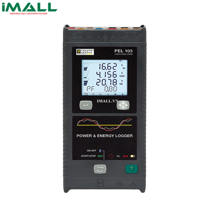 Bộ ghi dữ liệu điện Chauvin Arnoux PEL 104 (1,000 Vacdc, 1.4 kAdc, 3 kênh)