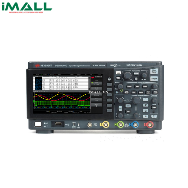 Máy hiện sóng số KEYSIGHT DSOX1204G (DSOX1204G+DSOX1200A-200, +Opt DSOX1200A-200 200Mhz, 4 CH, 2 GSa/s, WaveGen 20MHz )